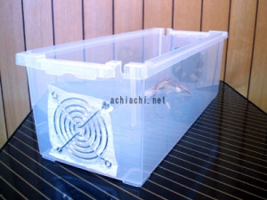 HDD箱フィルター取り付け