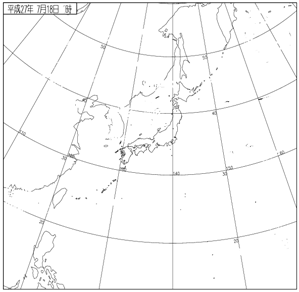 2015年07月19日 天気図アニメーション