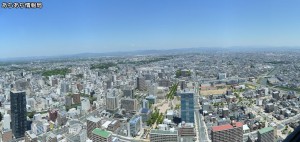 浜松アクトタワー展望台から北方向