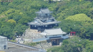 浜松アクトタワー展望台から浜松城