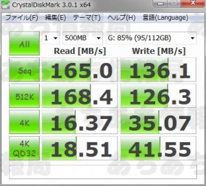CRCH35U3ISベンチマーク