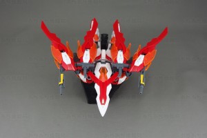 HGBFウイングガンダムゼロ炎 飛行形態正面