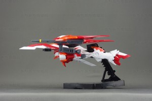 HGBFウイングガンダムゼロ炎 飛行形態側面