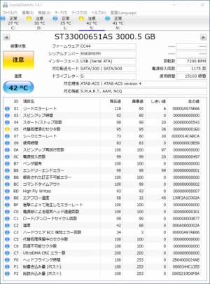HDD異音 SEAGATE ST33000651AS